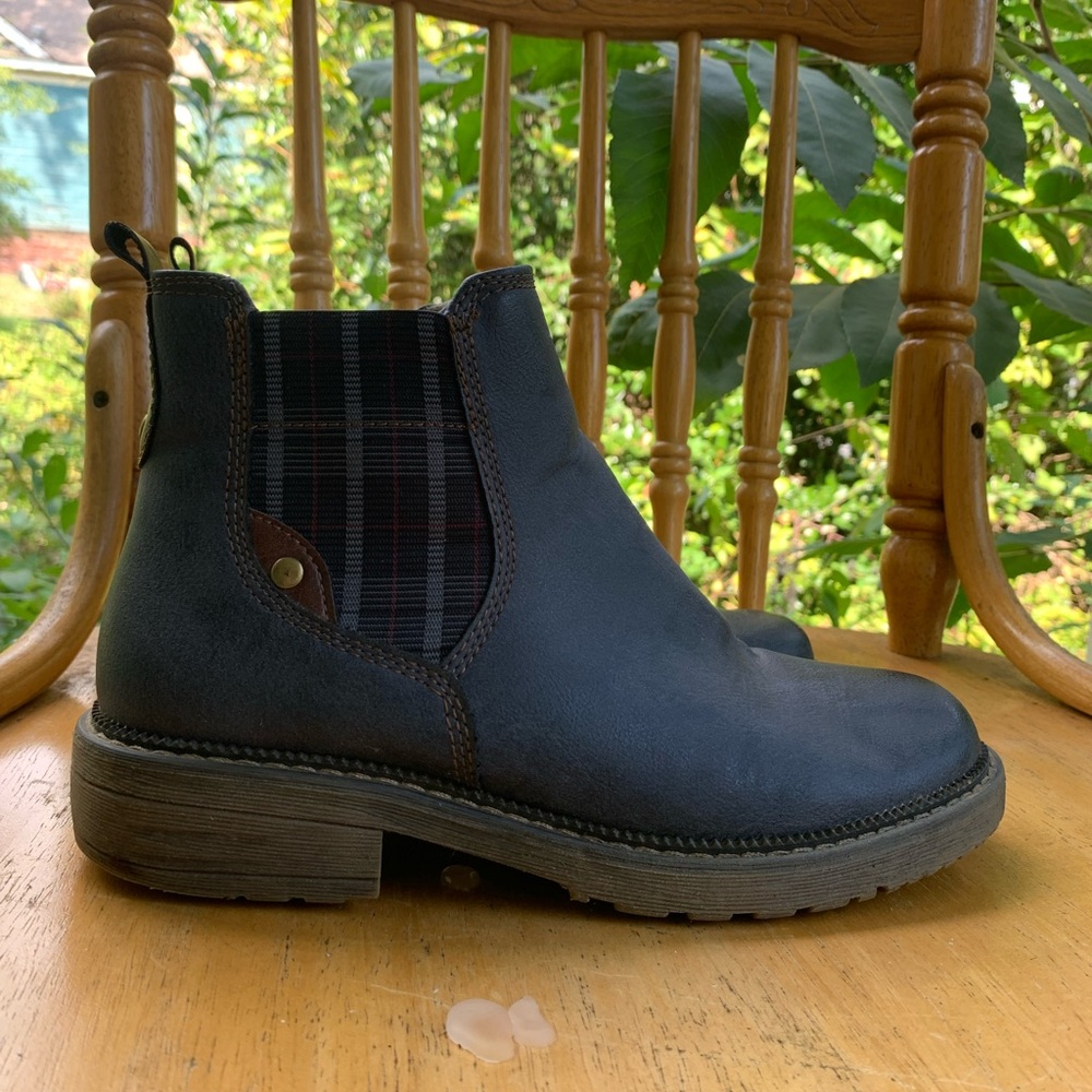 Spring Step Relife Nonia Booties Navy